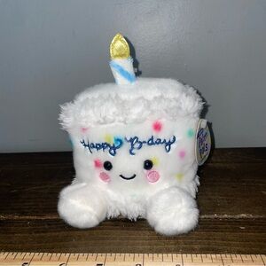 Aurora - Palm Pals - 5.5" Happy B'Day Cake Adorable Stuffed Animal